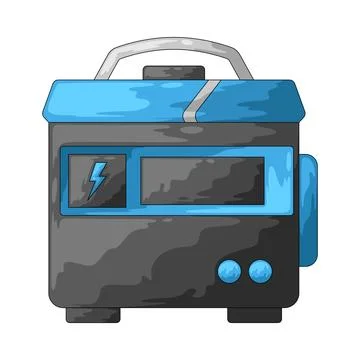 Portable generator illustration Stock Illustration