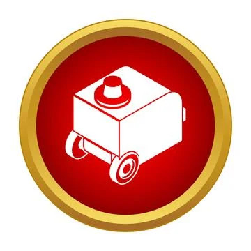 Portable generator for power supply, generating electricity 库存插图