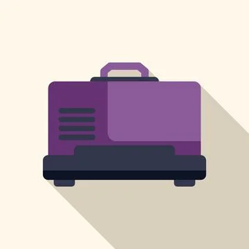 Portable generator providing electricity using combustion engine Stock Illustration