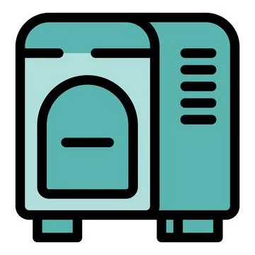 Portable generator providing power during emergency situation Stock Illustration