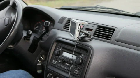 Portable GPS Device Stock Footage 509717