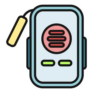 Portable gps device for outdoor navigation and tracking Stock Illustration