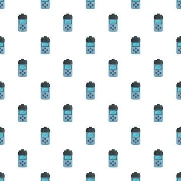 Portable gps device pattern for location and navigation Stock Illustration