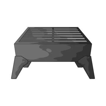 Portable grill illustration Stock Illustration