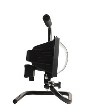 Portable halogen construction lamp isolated Stock Photos