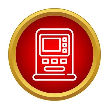 Portable handheld game console icon button design Stock Illustration