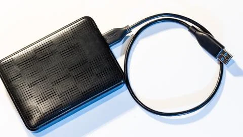 Portable hard disk Stock Photos