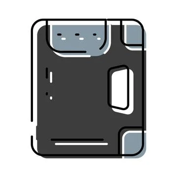 Portable hard drive storage device vector illustration icon イラスト素材