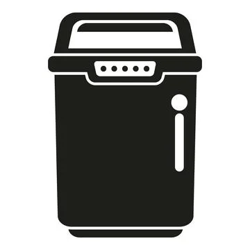 Portable ice maker producing cold refreshing cubes Stock Illustration