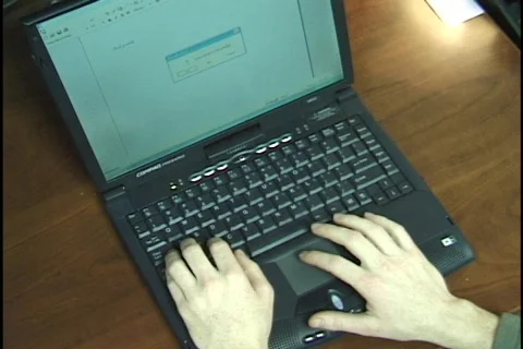 Portable Laptop Stock Footage 298193