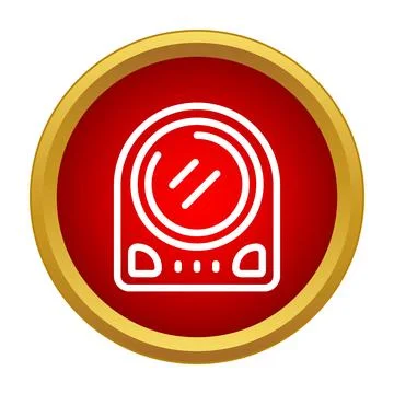 Portable makeup mirror icon reflecting beauty products Stock Illustration