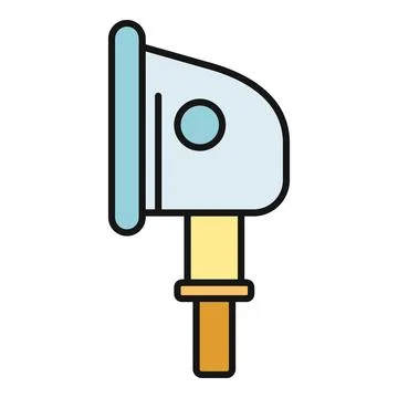 Portable measuring device outline icon 스톡 일러스트