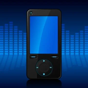 Portable media player Stock Illustration