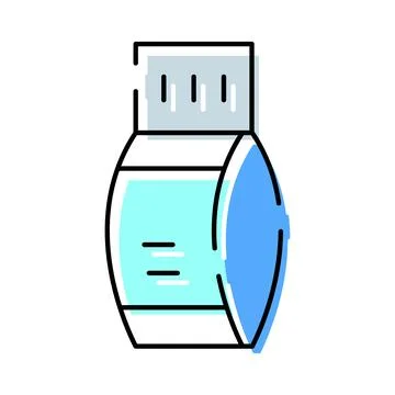 Portable memory device for digital data storage Stock Illustration
