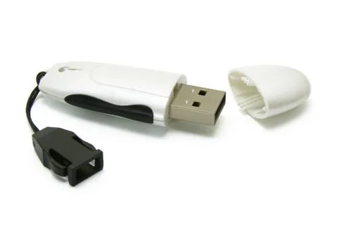 Portable mini usb memory drive Stock Photos