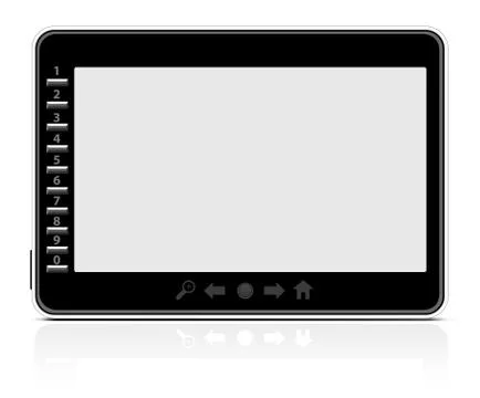 Portable modern e-book reader Stock Illustration