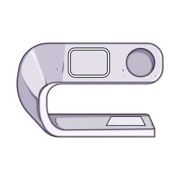 Portable multi device charging station cartoon vector illustration Stockillustratie