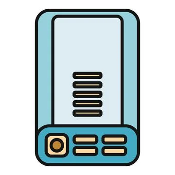 Portable music player device for digital sound entertainment Stock Illustration