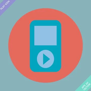 Portable musical player - vector illustration Stock Illustration
