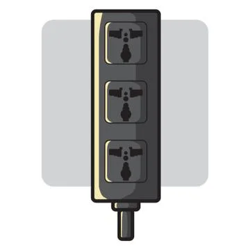 Portable Outlet Electrical Socket イラスト素材