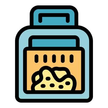Portable oven baking bread, innovative kitchen appliance Illustrazione stock