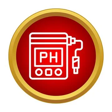 Portable ph meter measuring liquid acidity and alkalinity イラスト素材