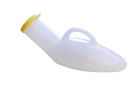 Portable plastic urinal Stock Photos
