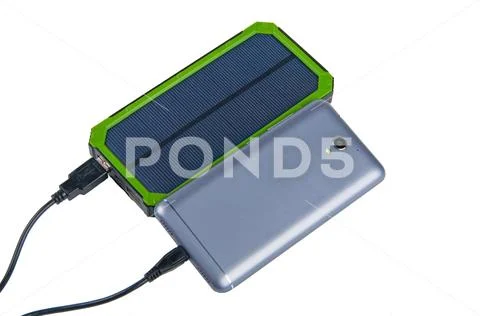 Portable power Bank for charging mobile devices Stock Photos