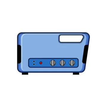 Portable power generator creating electricity Illustrazione stock