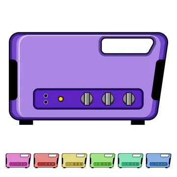 Portable power generator creating electricity Stock Illustration