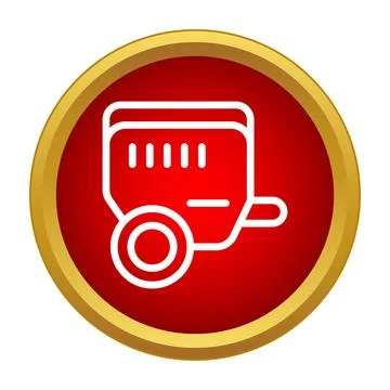 Portable power generator icon representing electricity supply Illustrazione stock