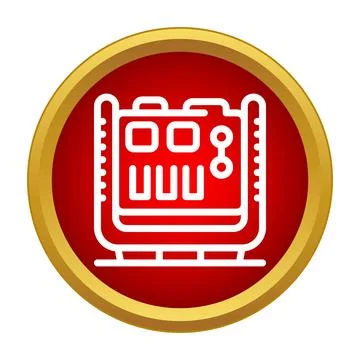 Portable power generator icon representing electricity supply Stock Illustration