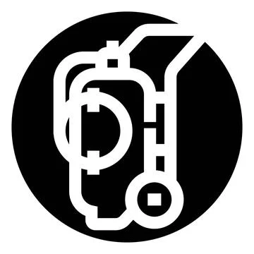 Portable power generator machine generating emergency electricity Stock Illustration