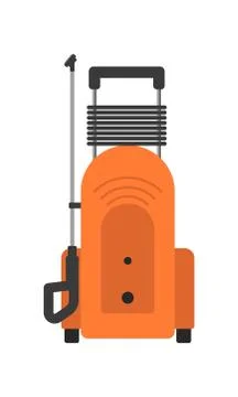 Portable pressure washer isolated vector icon Stock Illustration
