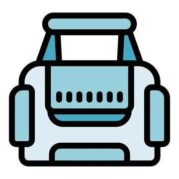 Portable printer creating digital documents with modern technology Stockillustratie