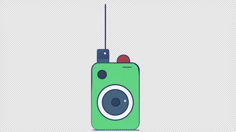 Portable radio. Stock Footage 321518632