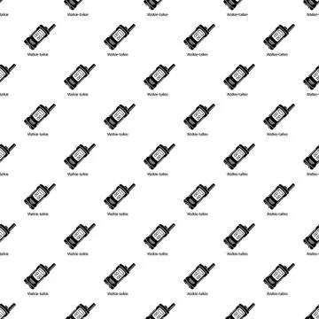 Portable radio pattern seamless イラスト素材