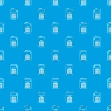 Portable radio pattern vector seamless blue Stock Illustration