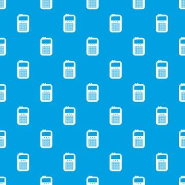 Portable radio pattern vector seamless blue Stock Illustration