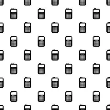 Portable radio pattern vector seamless Stockillustratie