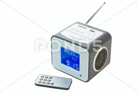 Portable radio receiver Stock Photos