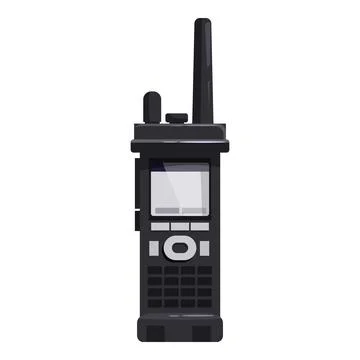 Portable radio transceiver communicating using wireless technology Stock Illustration
