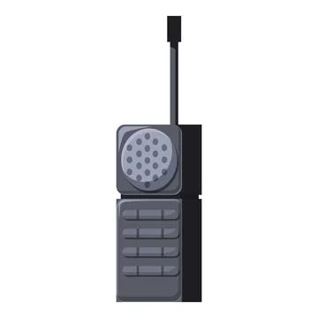 Portable radio transceiver communicating using wireless technology Stock Illustration