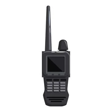 Portable radio transceiver communicating using wireless technology Stock Illustration