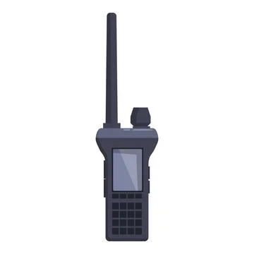 Portable radio transceiver communicating using wireless technology Stock Illustration