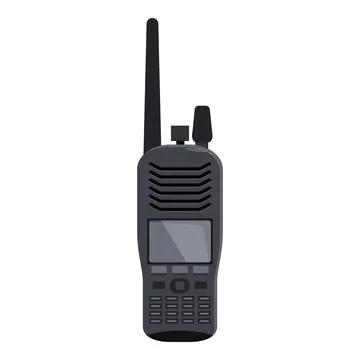 Portable radio transceiver communicating using wireless technology Stock Illustration