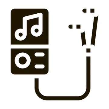 Portable Record Player With Headphones Vector Stock Illustration