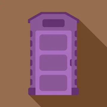 Portable restroom unit vector graphic design icon Stock Illustration