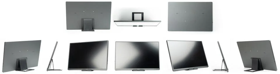 Portable screen different view isolated Stock Photos