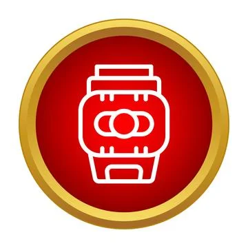 Portable smart watch device tracking activity line icon Stock Illustration